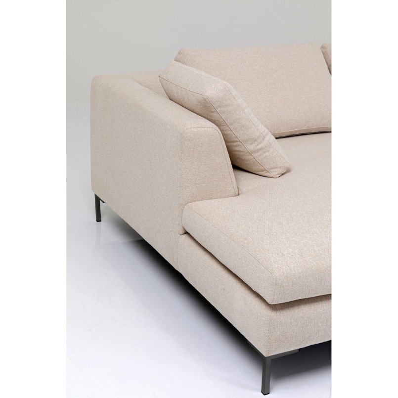 Beige contemporary corner sofa - Gianna - Kare Design