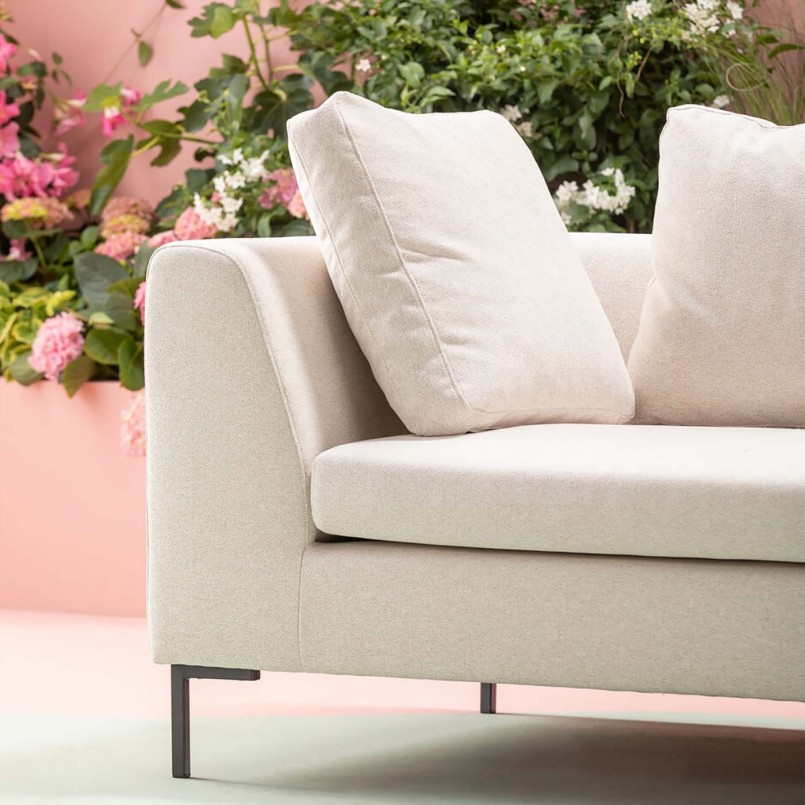 Canapé d'angle contemporain beige - Gianni - Kare Design