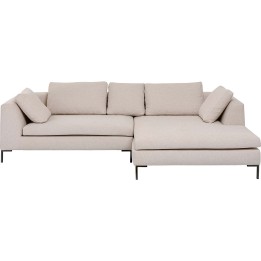 Canapé d'angle contemporain beige - Gianna - Kare Design