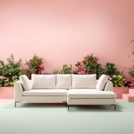 Beige contemporary corner sofa - Gianna - Kare Design