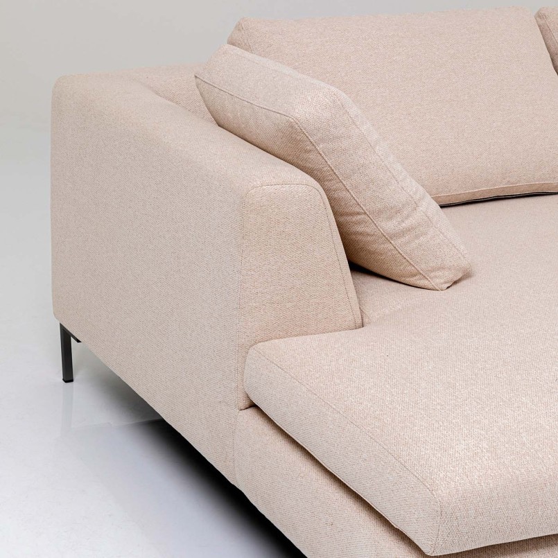 Beige eigentijdse hoekbank - Gianni - Kare Design