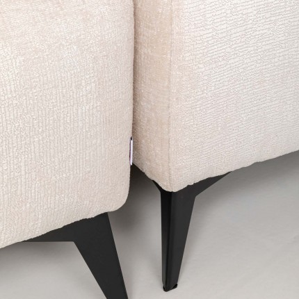 Hoekbank Nia rechts fluweel creme Kare Design