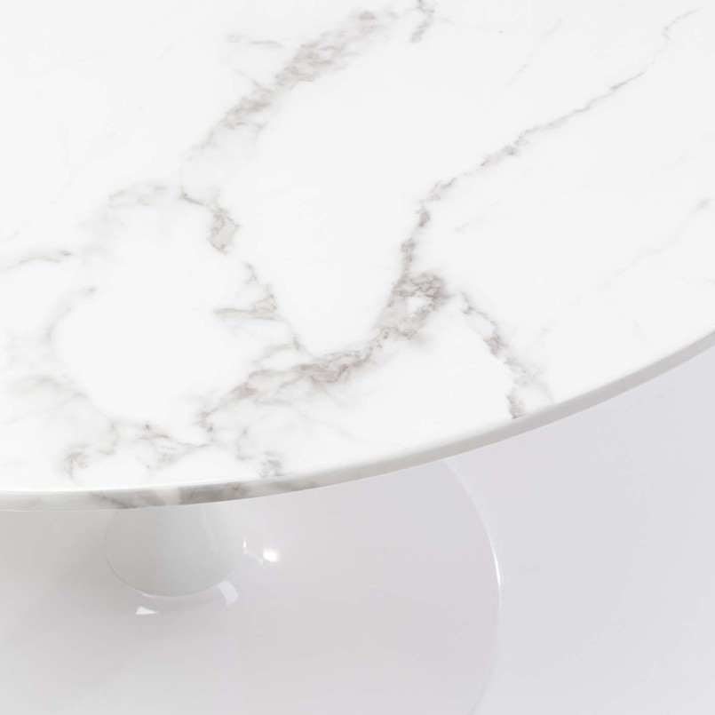 Ronde tafel in mineraalmarmer - Veneto - Kare Design