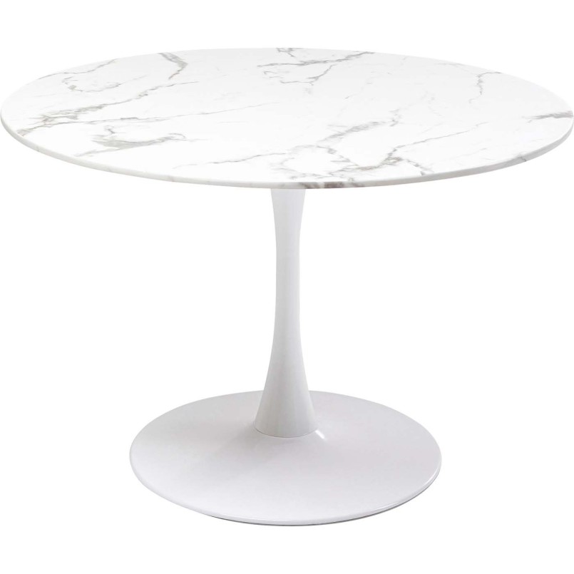 Ronde tafel in mineraalmarmer - Veneto - Kare Design