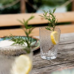 Clear glass water glasses - Cascata - Kare Design