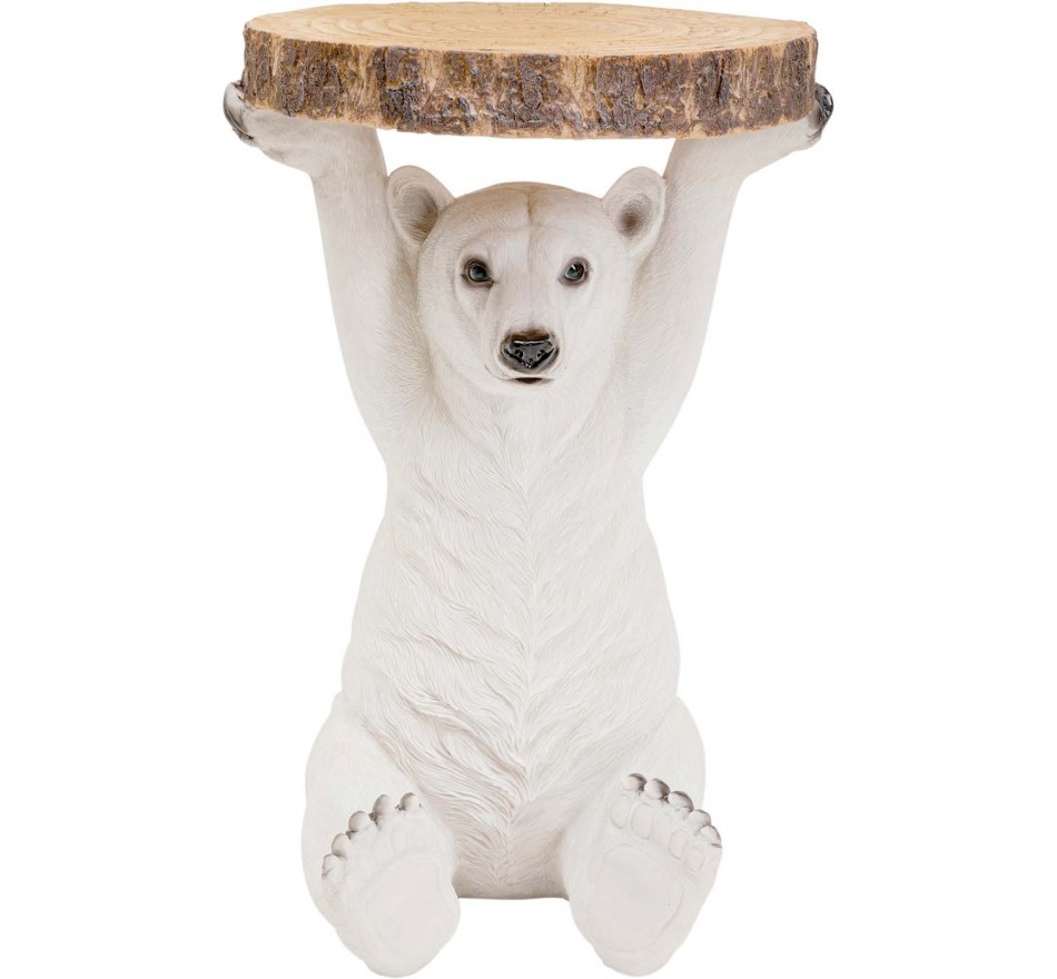Bijzettafel Animal beer wit Kare Design