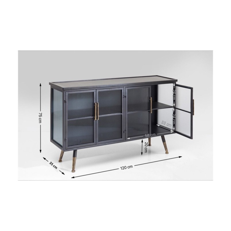 Buffet industriel en acier - La Gomera - Kare Design