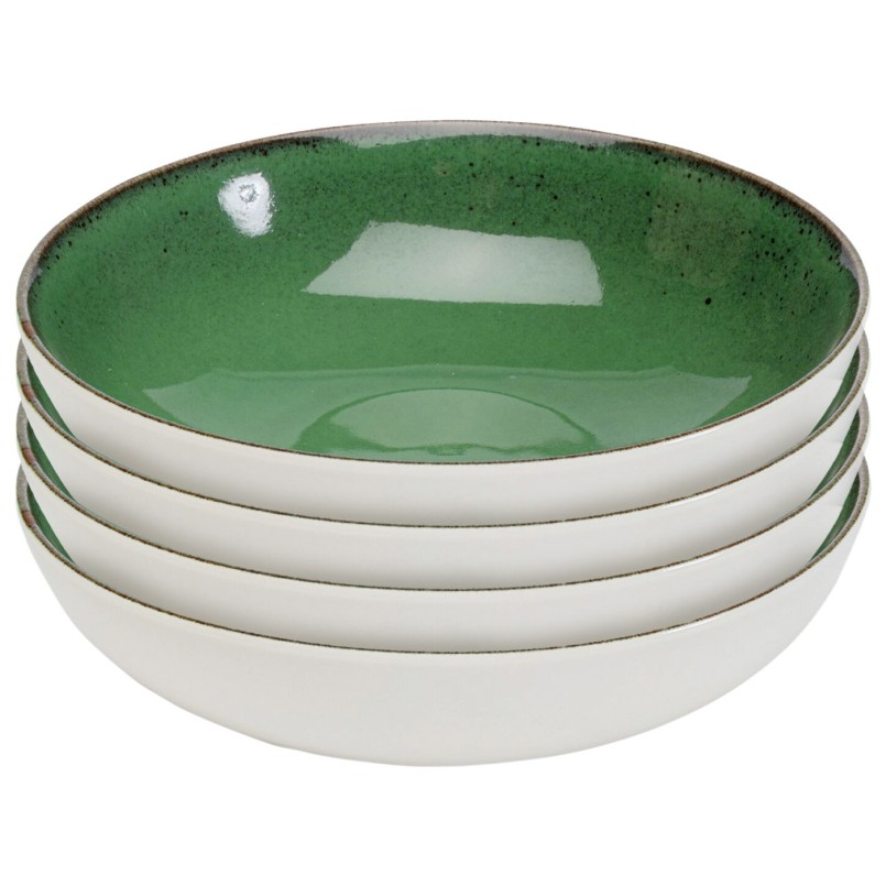 Bols en porcelaine verte et blanche - Colorino - Kare Design