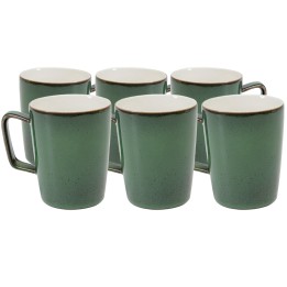 Groen en wit porseleinen mokken - Colorino - Kare Design