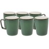 Mugs verts et blancs en porcelaine - Colorino - Kare Design