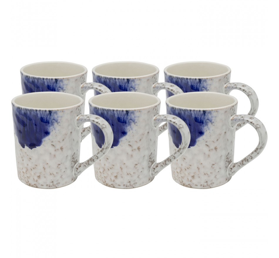 Mug Biscotti blue (6/set) Kare Design