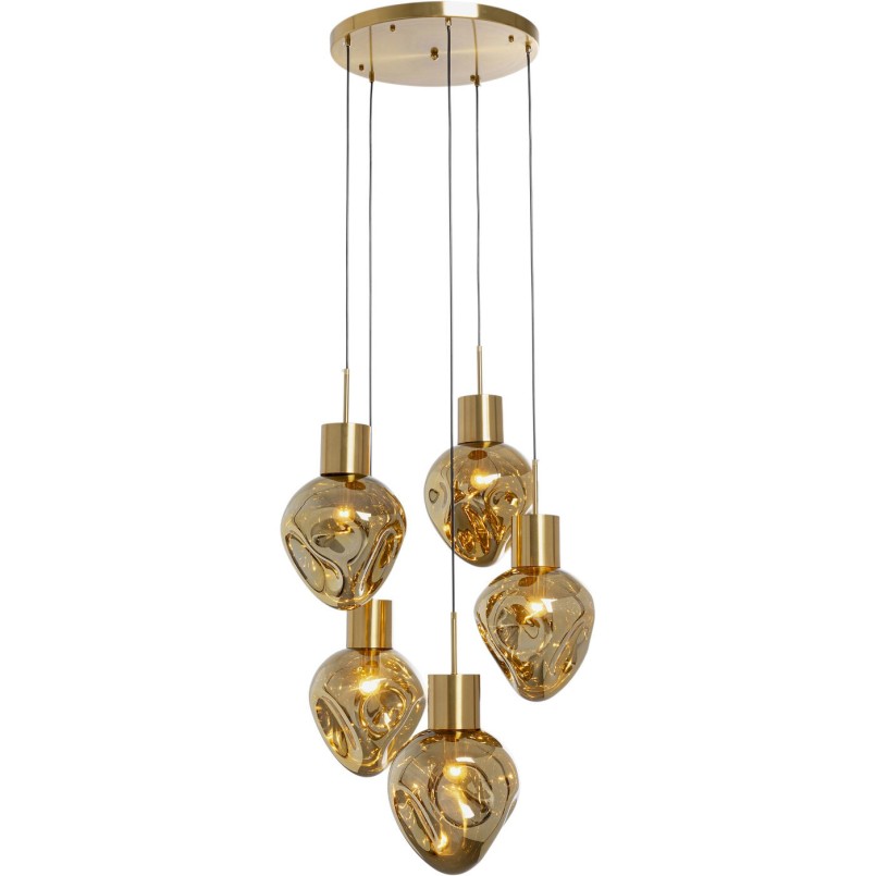 Gouden glazen hanglamp - Supernova - Kare Design