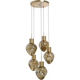 Gouden glazen hanglamp - Supernova - Kare Design