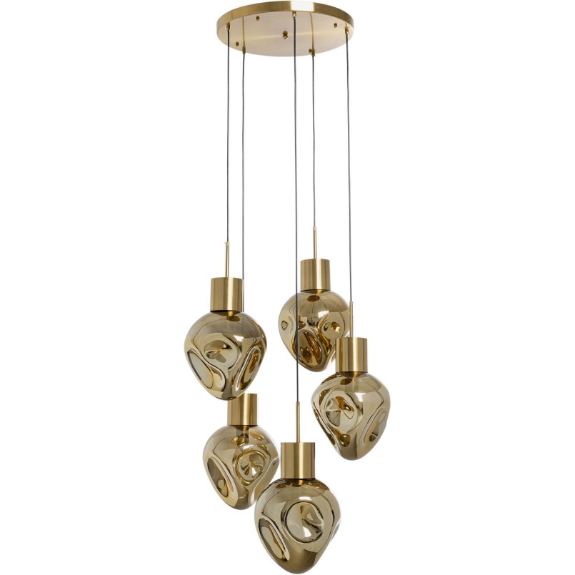 Gouden glazen hanglamp - Supernova - Kare Design