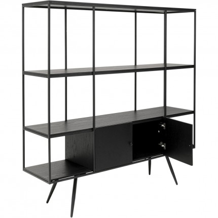 Bookshelf Cosy Sixties zwart 183x180cm Kare Design