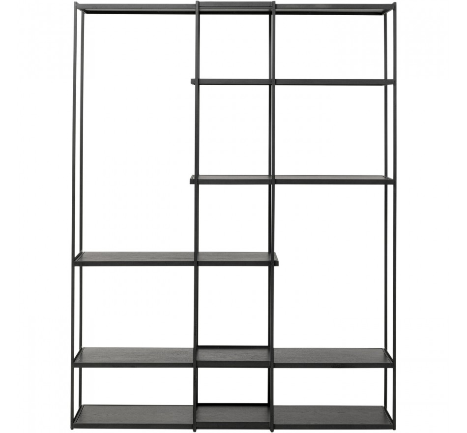 Bookshelf Oslo zwart 200x150cm Kare Design