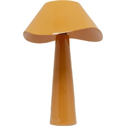 Lampe à poser Cloudy rond orange 49cm