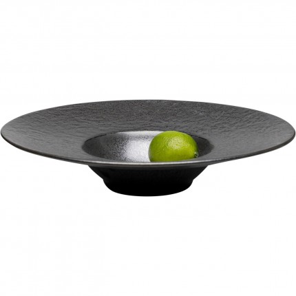 Plate Deep Cosmos Ø27cm black (4/set) Kare Design