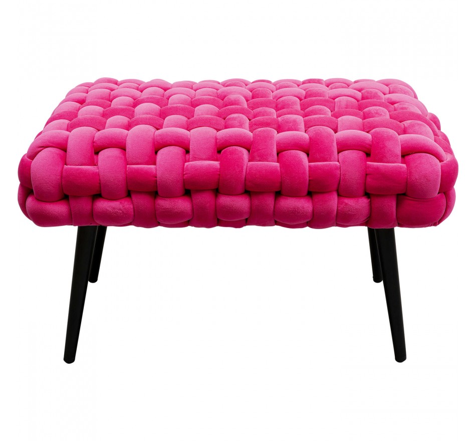 Bank Weave fluweel roze Kare Design