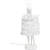 Lampe à poser Animal Rabbit Fur blanc/argenté 68cm