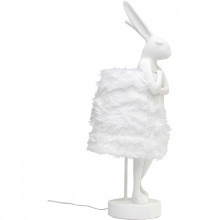 Tafellamp Animal konijn Fluff 68cm wit Kare Design