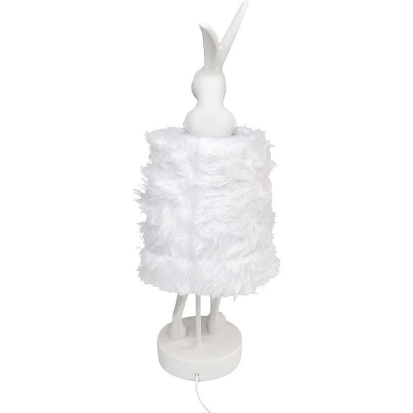 Lampe à poser Animal Rabbit Fur blanc/argenté 68cm