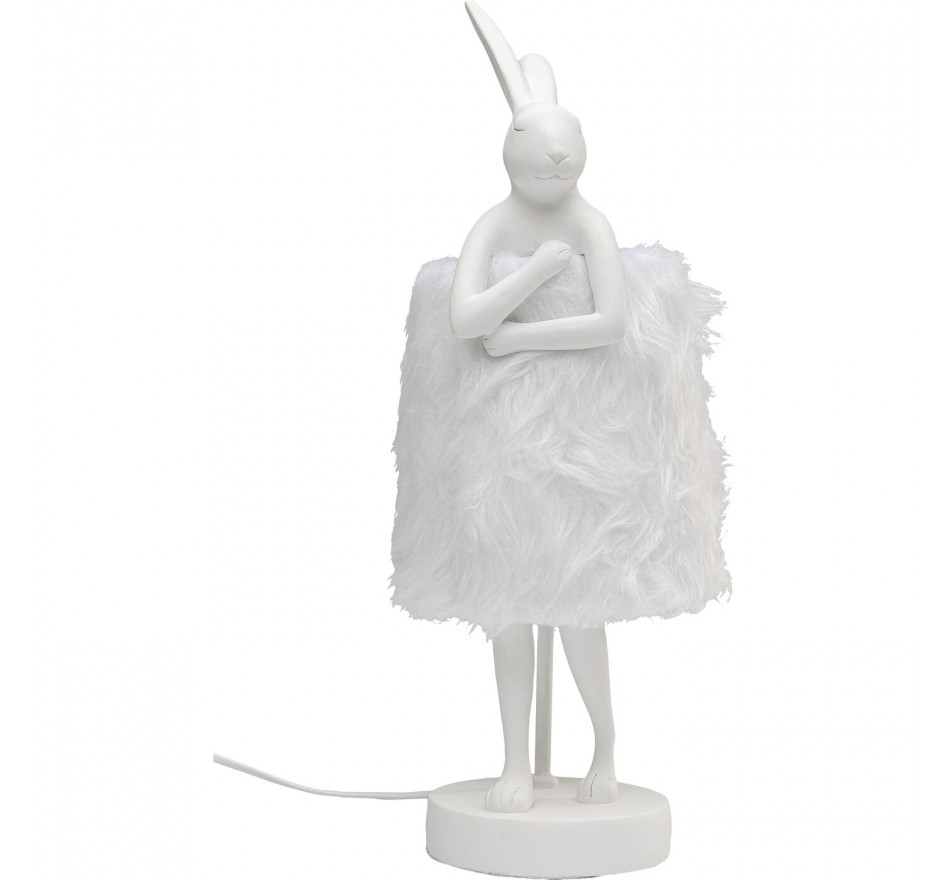 Tafellamp Animal konijn Fluff 50cm wit Kare Design