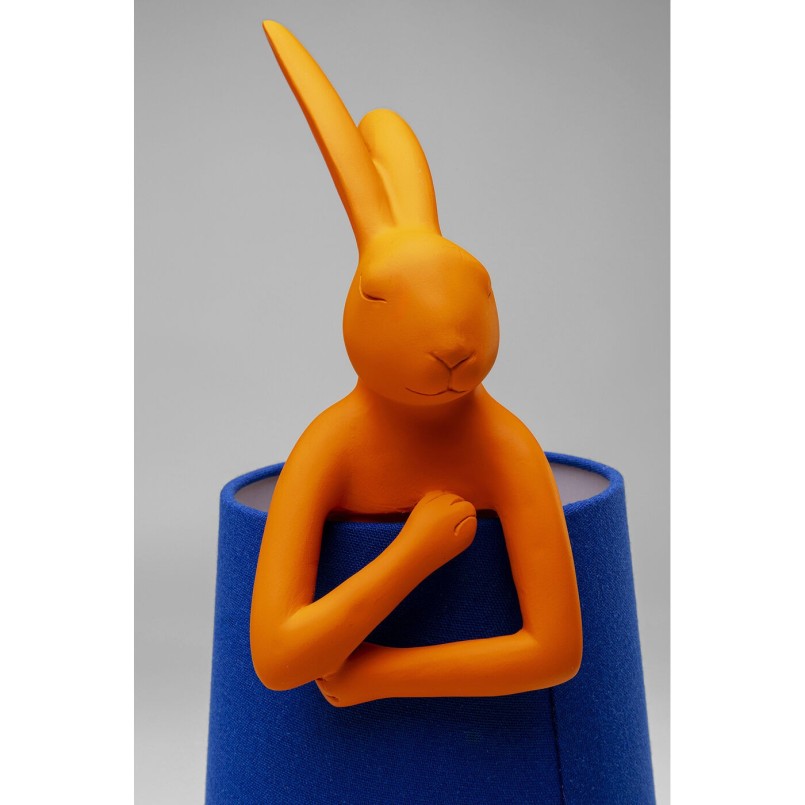 Lampe à poser Animal Rabbit orange/bleu 50cm