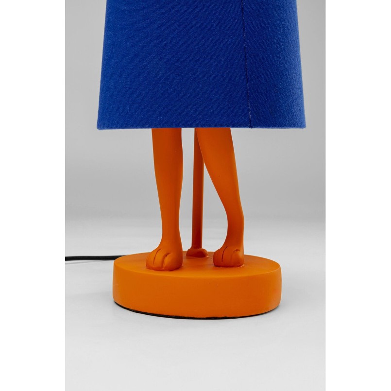Lampe à poser Animal Rabbit orange/bleu 50cm