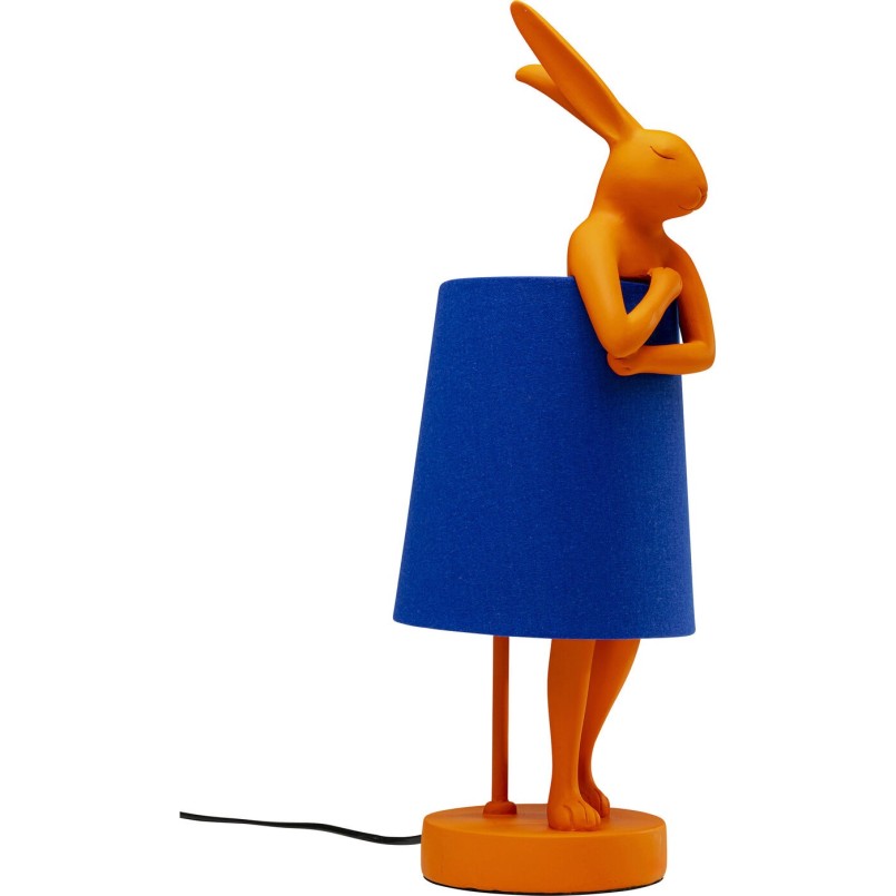 Lampe à poser Animal Rabbit orange/bleu 50cm