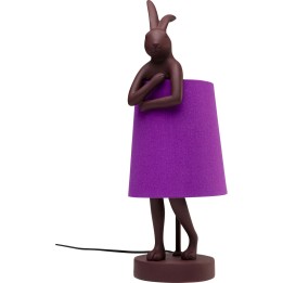 Lampe à poser Animal Rabbit rouge/violet 50cm
