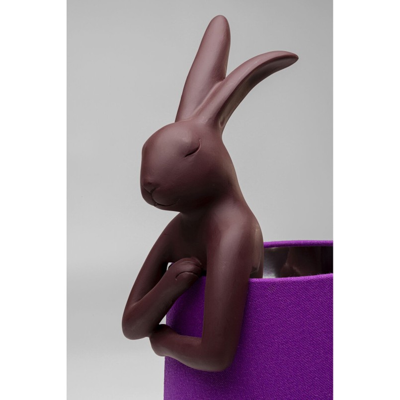 Lampe à poser Animal Rabbit rouge/violet 50cm