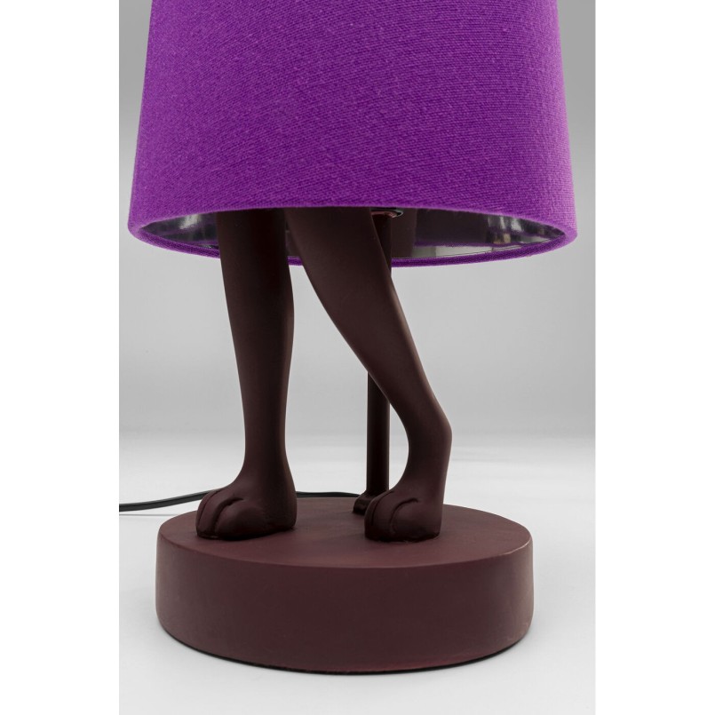 Lampe à poser Animal Rabbit rouge/violet 50cm
