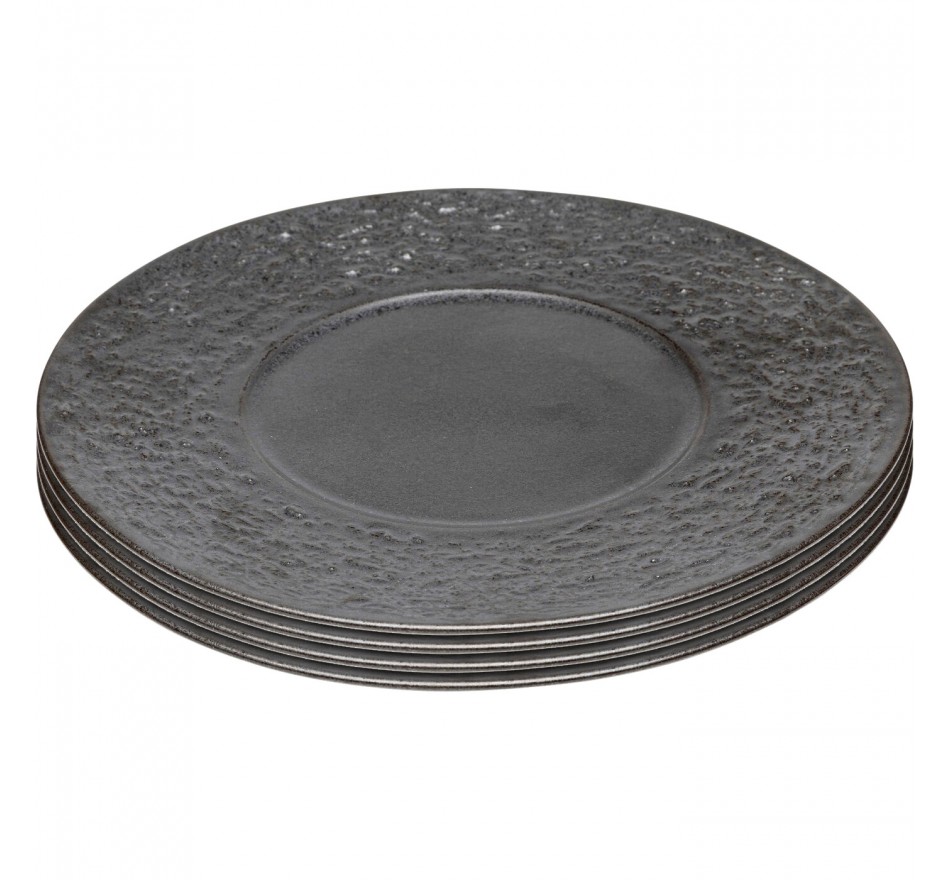 Borden Cosmos zwart Ø21cm (4/set) Kare Design