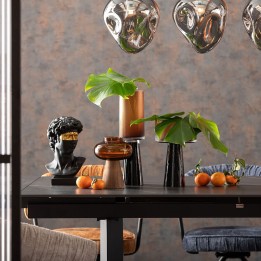 Vase marron en verre et bois - Earthy - Kare Design