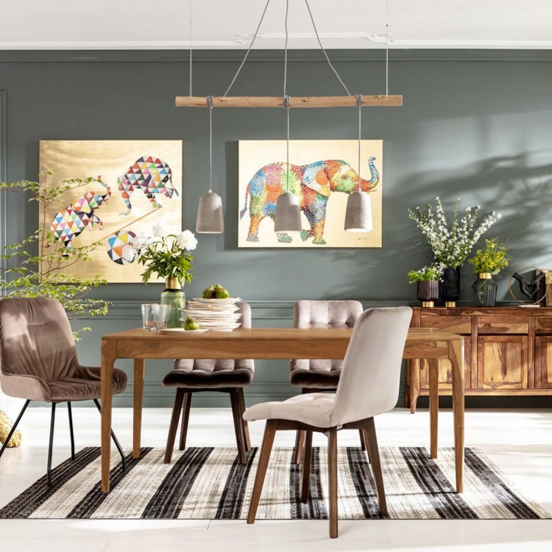 Contemporary wooden table - Brooklyn Nature - Kare design