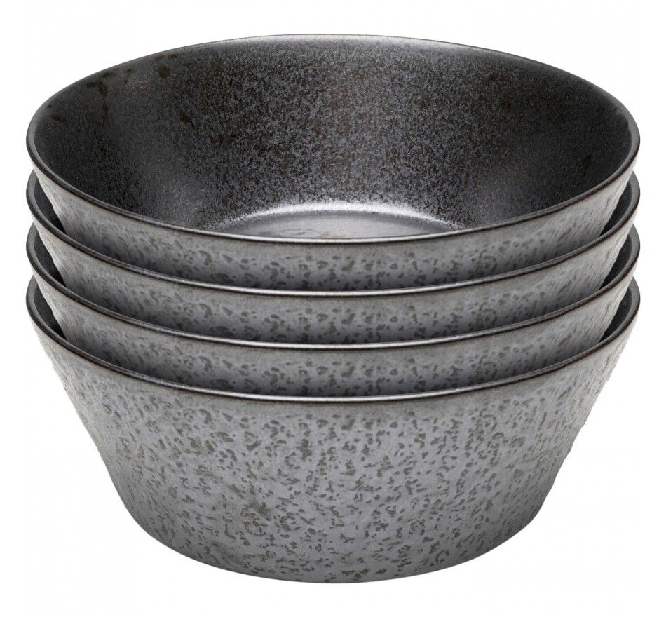 Bowl Cosmos black Ø21cm (4/set) Kare Design