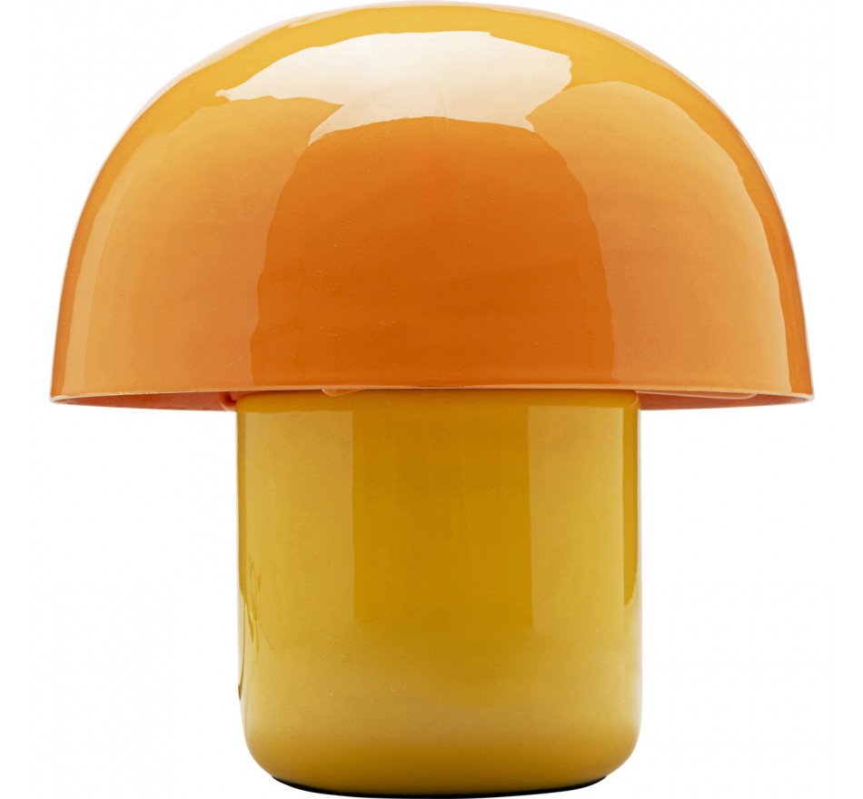 Tafellamp Mushroom Duo 20cm oranje en geel Kare Design