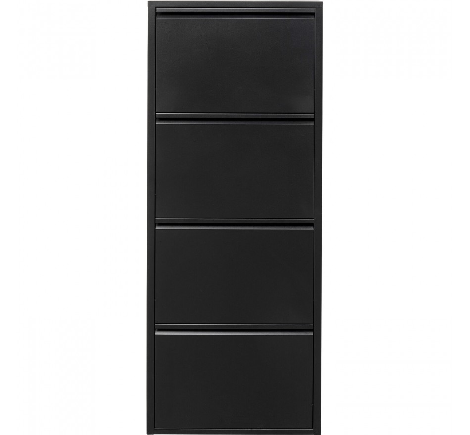 Schoenenkast Caruso zwart 4 laden Kare Design