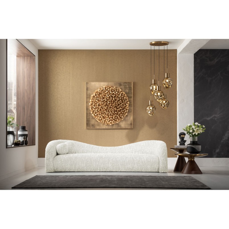 Canapé 3-places Livia mélange creme 261cm