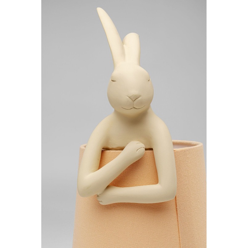 Lampe à poser Animal Rabbit champagne/peach 50cm