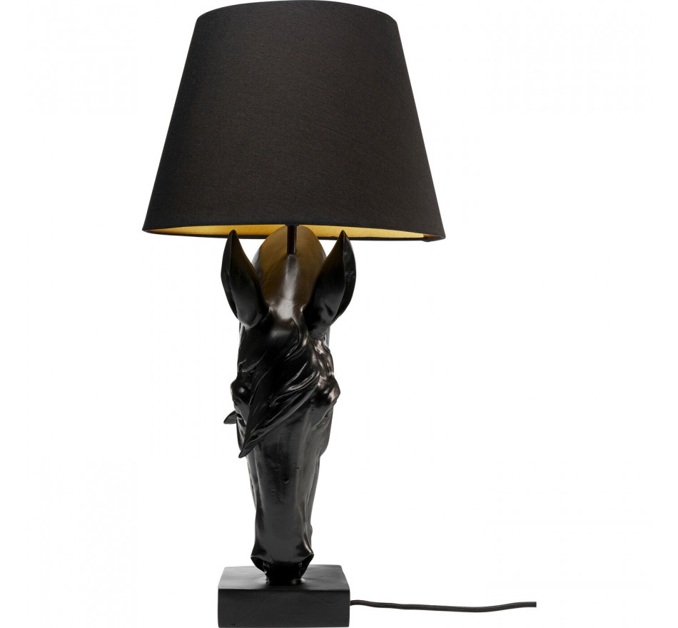 Tafellamp paardenhoofd zwart Kare Design