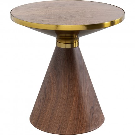Table d'appoint Cono 50cm noyer Kare Design