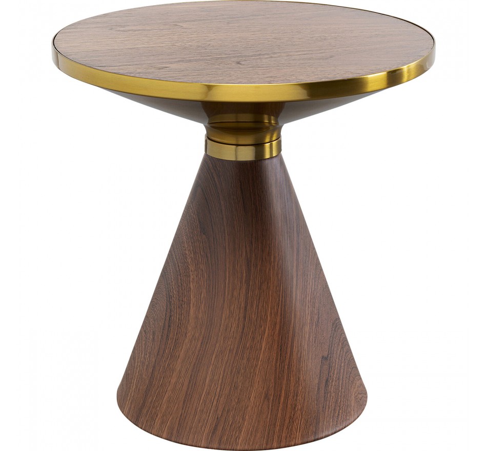 Table d'appoint Cono 50cm noyer Kare Design