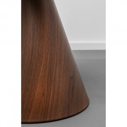 Bijzettafel Cono Ø50cm walnoot Kare Design