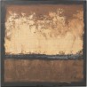 Tableau encadré Silence marron 120x120cm