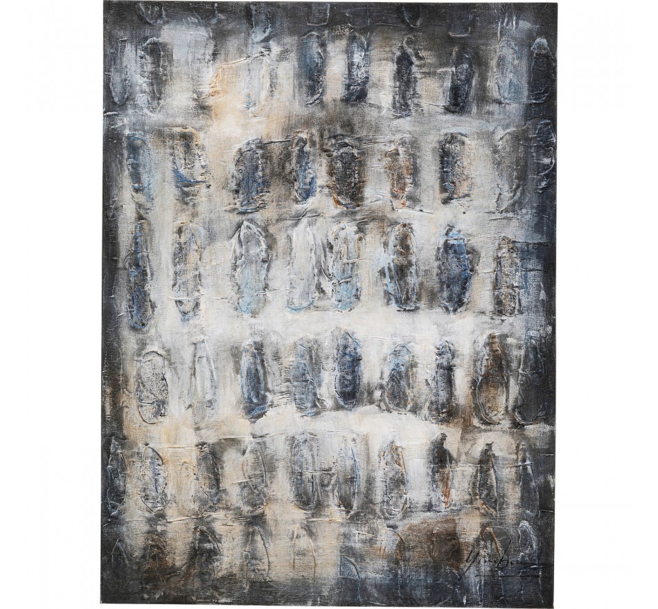 Schilderij Shadows 90x120cm grijs Kare Design