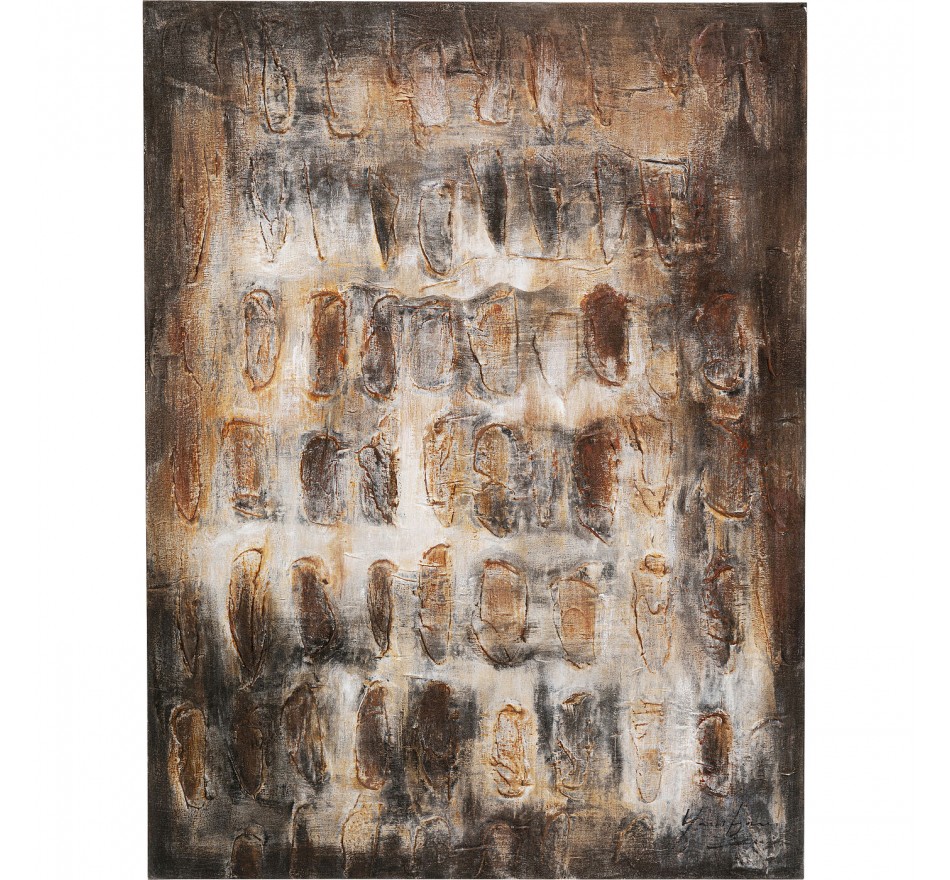 Peinture Shadows 90x120cm marron Kare Design
