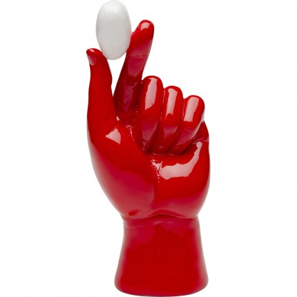Woonaccessoires rood hand wit hart Kare Design