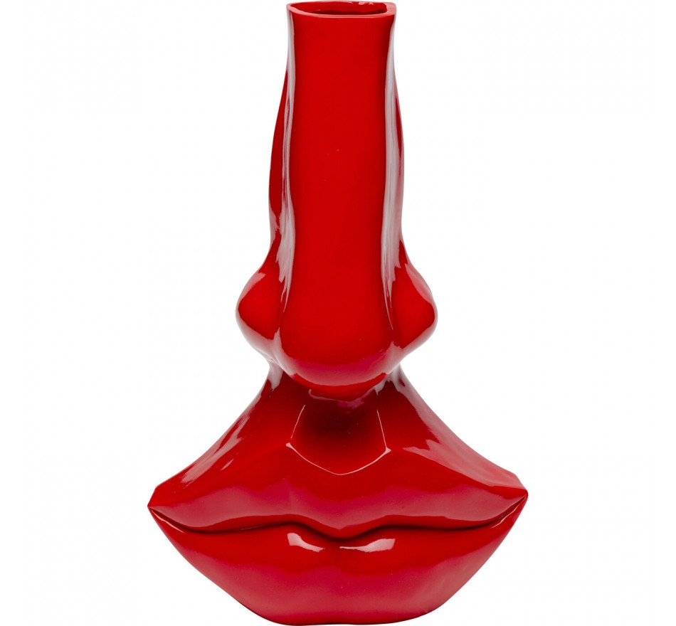 Vaas rood neus en lippen 38cm Kare Design